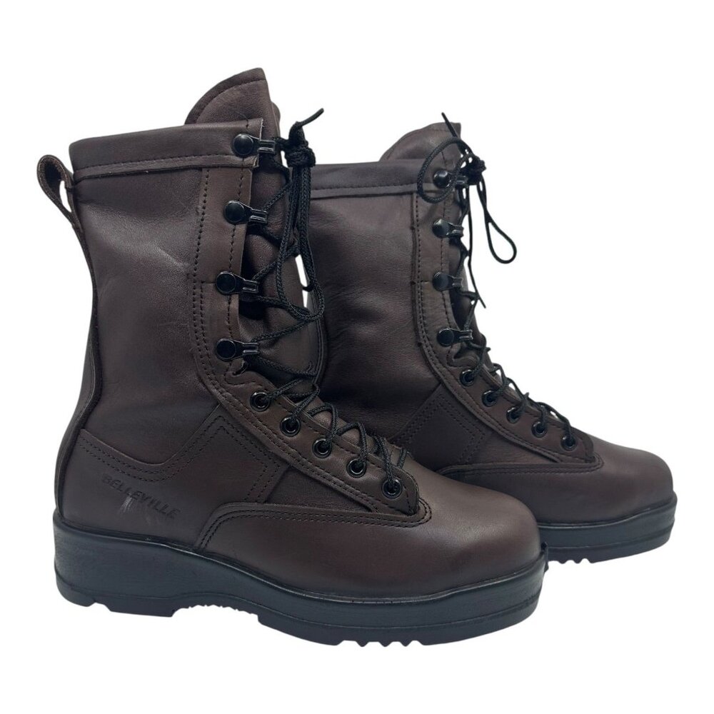 Belleville 330ST Boots Unisex Mn.‎ 6.0 Wide Steel Toe Wet Weather US Navy Flight